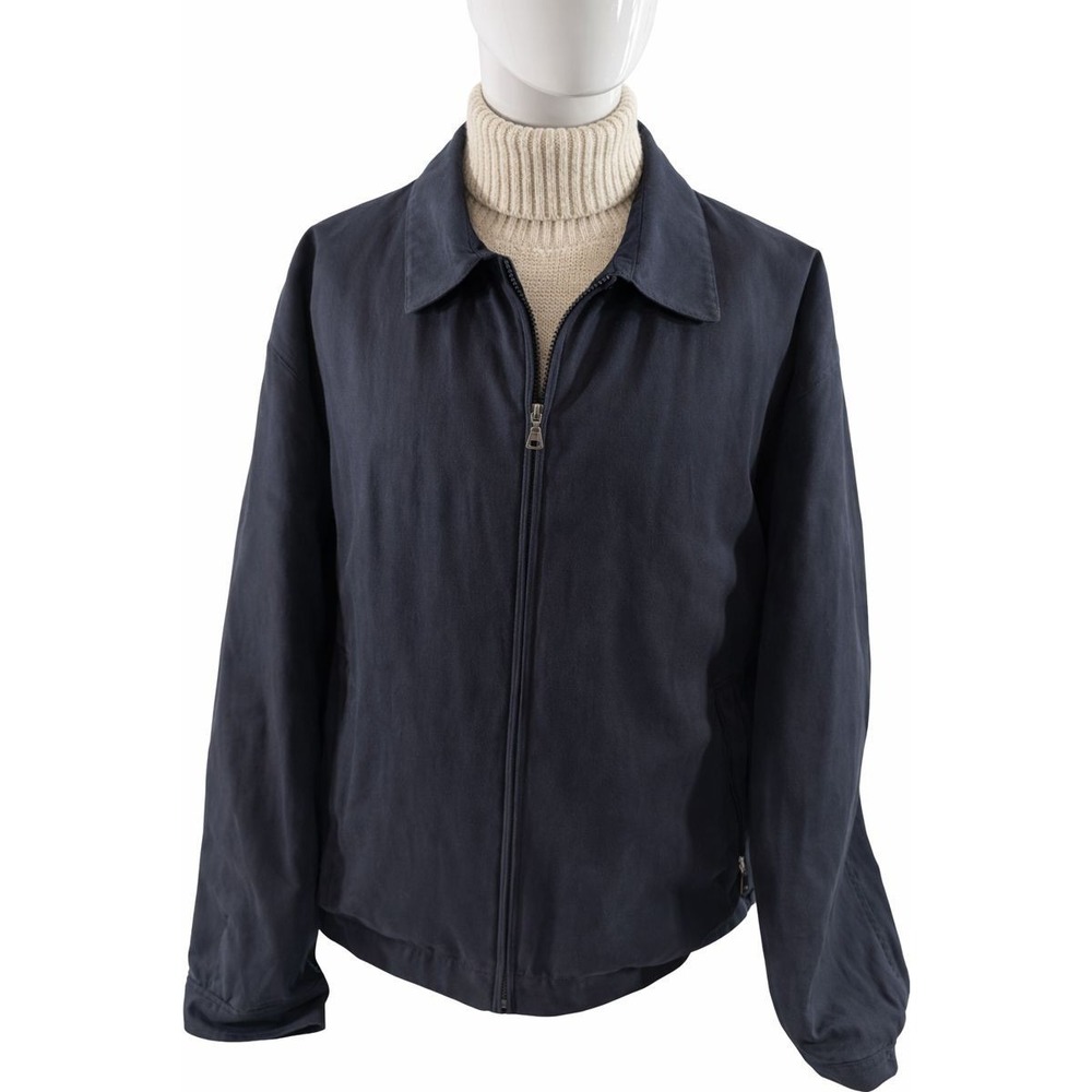 Jos A Bank Traveler's Collection Jacket XL Navy With Zip In Long Sleeve Liner